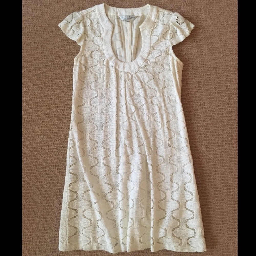 Trina Turk white eyelet dress
